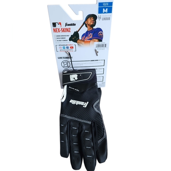 Franklin Nex-Skinz Jose Ramirez Youth Medium New Baseball‎ Batting Glove - Picture 2 of 3